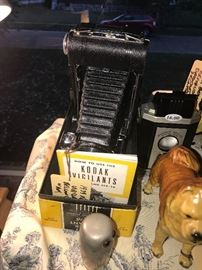 Vintage Kodak Vigilants Bellows Camera With Box And Instructions