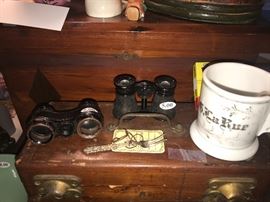 Vintage Shaving Mugs ~ Vintage Binoculars