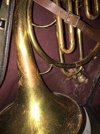 Old Star Brand French Horn With Delmar Case