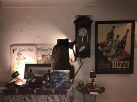 Vintage 1952 Rizzi Padova Framed Italian Liquor Poster With COA ~ Vintage Camp Hood General Orders Poster Set