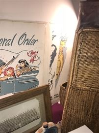 Original Vintage WWII Camp Hood General Orders Poster / Sign Set Of Eleven