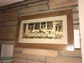 1920 City Foundry Framed Black and White Photograph