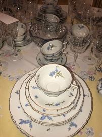 1940's Haviland Limoges "MONTEREY" Dinner Ware Set ~ 64 Pieces