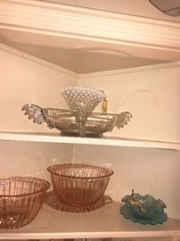 Assorted Crystal And Glassware ~ Depression Glass Ware