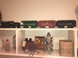 1970's Cast Iron Train Set ~ Vintage Old Fitzgerald Rip Van Winkle Decanter