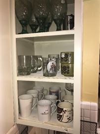 Assorted Mugs And Glassware