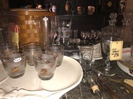 Assorted Vintage Bar Ware