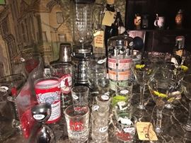 Lots Of Assorted Vintage Bar Items