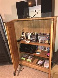 Bleached Pine Double Door Cabinet