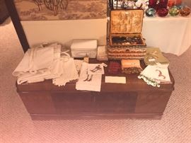 Cedar Trunk ~ Assorted Linens