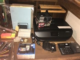 Assorted Office Supplies ~ Garmin 2555 In Box ~ Printers