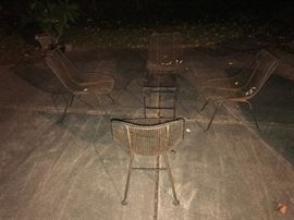 Vintage Woodard Sculptura Armless Chairs ~ Four Available