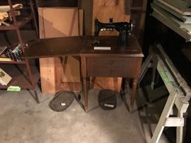 Dressmaster Sewing Machine In Cabinet