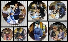 Gone With the Wind collector plates, set of 7