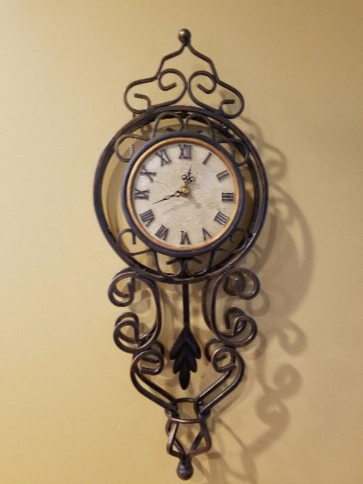 Iron wall clock