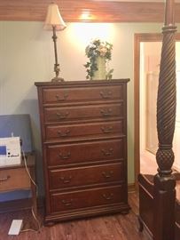 Tall,  all wood, chest of drawers