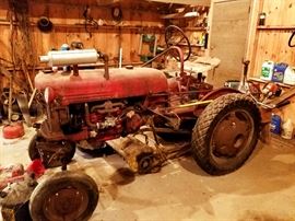 Working 1955 farmall cub cadet tractor with mott mower attachment