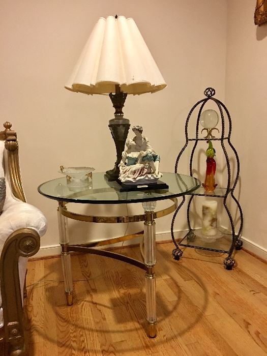 Pair LaBarge side tables and coffee table