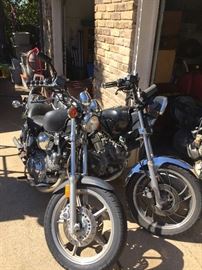 Two Yamaha Viragos
1986 Yamaha Virago 1100 cc
45,000
1982 Yamaha Virago 920
10,900