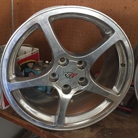 Corvette Rims set of four, stock for C5 97-06.
 one needs repair