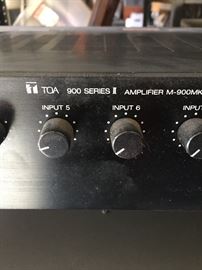  TOA 900 series II amplifier M – 900MK2 ( there are two of these )