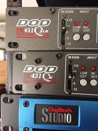 DOD SR431QXLR Graphic Equalizer.

And a DOD SR431QX Graphic Equalizer.

