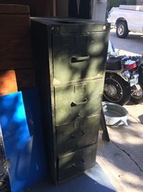 Vintage Wooden File Cabinet