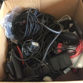 Lots of Wires, small electronics plugs etc