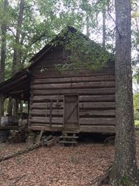 Side of 19th Century Log Cabin