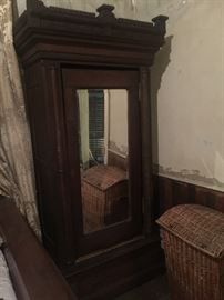 Tall Eastlake 1 Door Armoire
