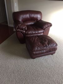 Armchair with ottoman