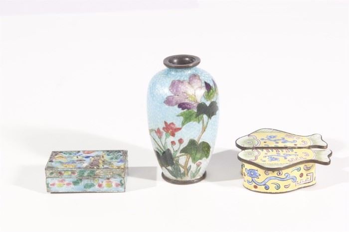 Group Lot of Chinese Enameled Pieces