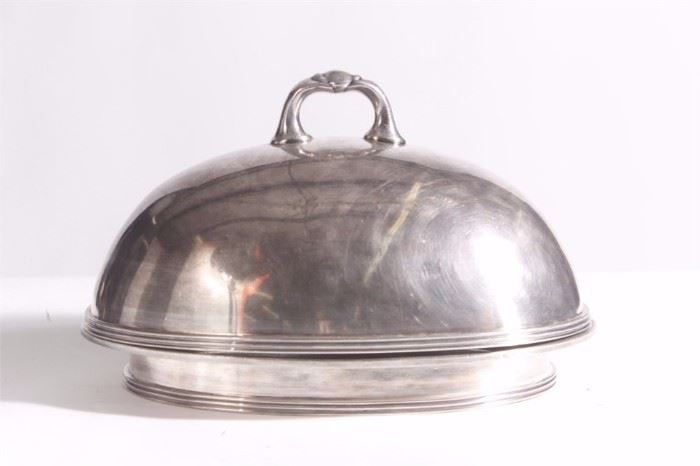 Silver Plated Domed Lid Serving Dish