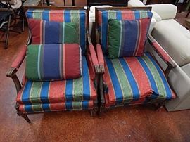 Pair of Italian arm chairs