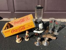 Coca Cola Tray, Hummels & Vintage Blender