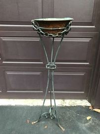 Copper  Wrought Irom Planter
