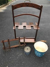 Graniteware, Hat Rack  & Boot Rack