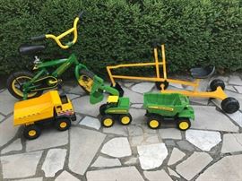 John Deere Bike and Tonka & John DeereToys