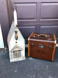 Vintage Trunk  Bird House
