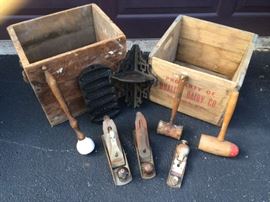 Wooden Boxes  & OldTools