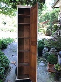 Tall Painted Wooden Chimney Cupboard