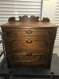 Walnut Victorian Commode