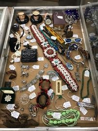 Jewelry, Spurs, Vintage Accessories & Royal Doulton pieces