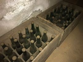 Bottles in Wood Cases