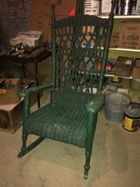 Victorian Wicker Rocker
