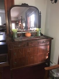 Adams Style Dresser and Mirror