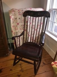 Stenciled and Faux Painted Rocker