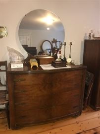 Art Deco Dresser and Mirror