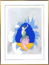 14  ERTE (ROMAIN DE TIRTOFF), SERIGRAPH, LIMITED EDITION, #96/300, 1982, H 23", W 18", "THE COMING OF SPRING"