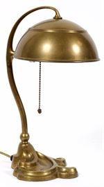 1268  BRADLEY & HUBBARD BRASS LAMP, H 13 1/2"
